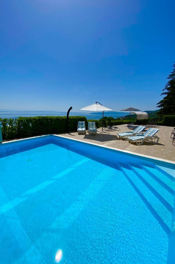 Villa Eternity - Panoramic Sea View - Boxspringbetten - Pool - Opatija-Poljane Exterior foto